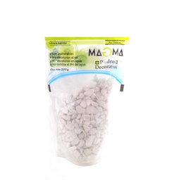 [190027] PIEDRA DECORATIVA AQUA NATURAL BLANCA X 500GR