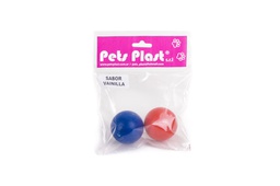 [231219] PELOTA DE PLASTICO SABOR VAINILLA CHICA X 2 - PET PLAST