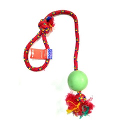 [231285] PELOTA DE GOMA GRANDE SOGA ALPINA 15MMX80CM S205 - PETS PLAST