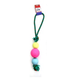 [231409] PELOTA DE GOMA MEDIANA SOGA ALPINA 12MMX45CM S801 - PETS PLAST