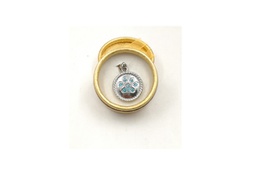 [625835] MEDALLA HUELLA STRASS - MISTER HUESO