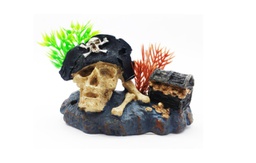 [339107] CALAVERA CON SOMBRERO Y COFRE - IMPORTADO