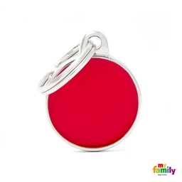 [971003] MEDALLA HANDMADE CIRCLE SMALL RED BH30 - MY FAMILY