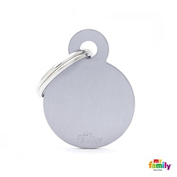 [971026] MEDALLA BASIC SMALL ROUND ALUMINUM GREY MFB57 - MY FAMILY