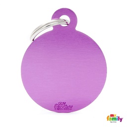 [971028] MEDALLA BASIC BIG ROUND ALUMINUM PURPLE MFB61 - MY FAMILY
