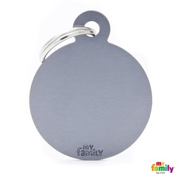 [971029] MEDALLA BASIC BIG ROUND ALUMINUM GREY MFB62 - MY FAMILY