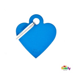 [971031] MEDALLA BASIC SMALL HEART ALUMINUM BLUE MFB23 - MY FAMILY