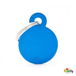 [971043] MEDALLA BASIC SMALL ROUND ALUMINUM BLUE MFB13 - MY FAMILY