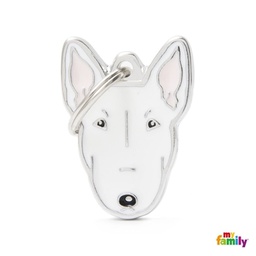 [971073] MEDALLA FRIENDS WHITE BULL TERRIER MF21NWHITE - MY FAMILY