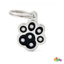 [971126] MEDALLA CHIC BLACK PAW STRASS MFC04BLACK - MY FAMILY